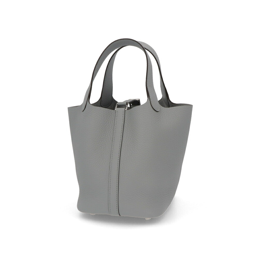 HERMES エルメス レディース バッグ ピコタンロック PM (18) ライトブルー系 シルバー金具 グリパンタン トリヨンクレマンス K刻印