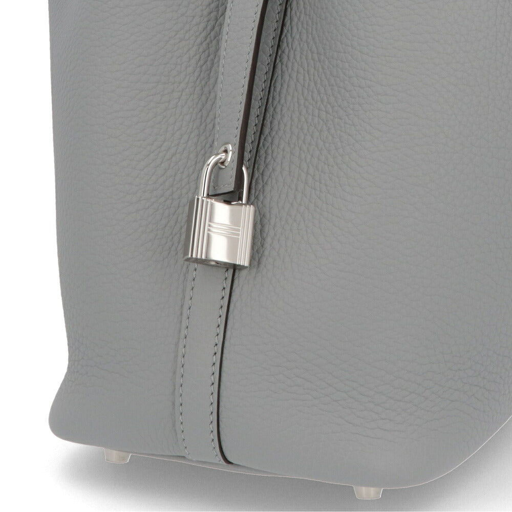 HERMES エルメス レディース バッグ ピコタンロック PM (18) ライトブルー系 シルバー金具 グリパンタン トリヨンクレマンス K刻印