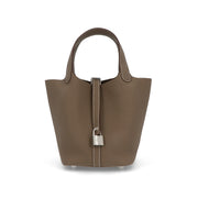 HERMES エルメス レディース バッグ ピコタンロック PM (18) グレー系 シルバー金具 エトゥープ トリヨンクレマンス K刻印