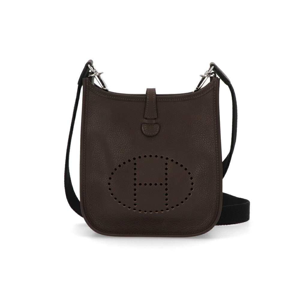 HERMES エルメス レディース バッグ エヴリン TPM (16) ブラウン系 エベンヌ シルバー金具 ヴァレニア G刻印