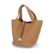 HERMES エルメス レディース バッグ ピコタンロック MM (22) ベージュ系 シルバー金具 トレンチ トリヨンクレマンス K刻印