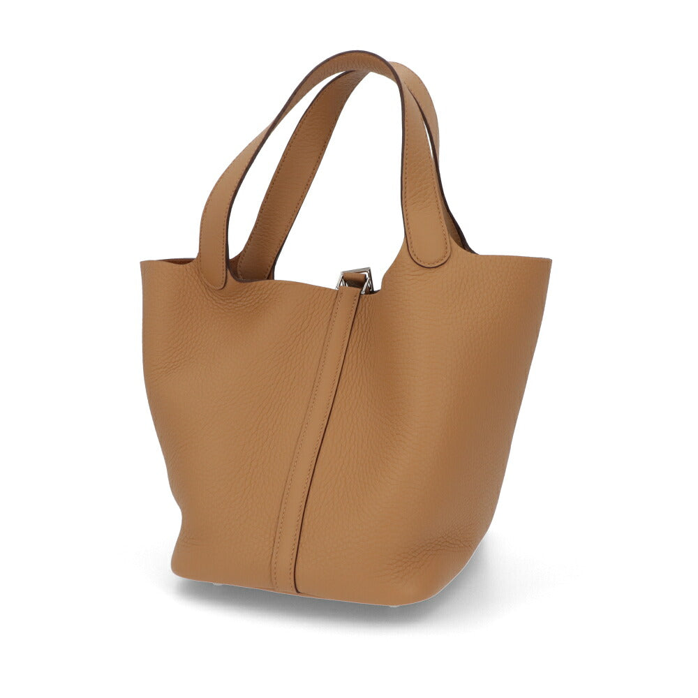 HERMES エルメス レディース バッグ ピコタンロック MM (22) ベージュ系 シルバー金具 トレンチ トリヨンクレマンス K刻印