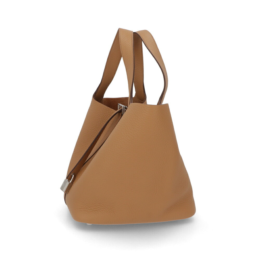 HERMES エルメス レディース バッグ ピコタンロック MM (22) ベージュ系 シルバー金具 トレンチ トリヨンクレマンス K刻印