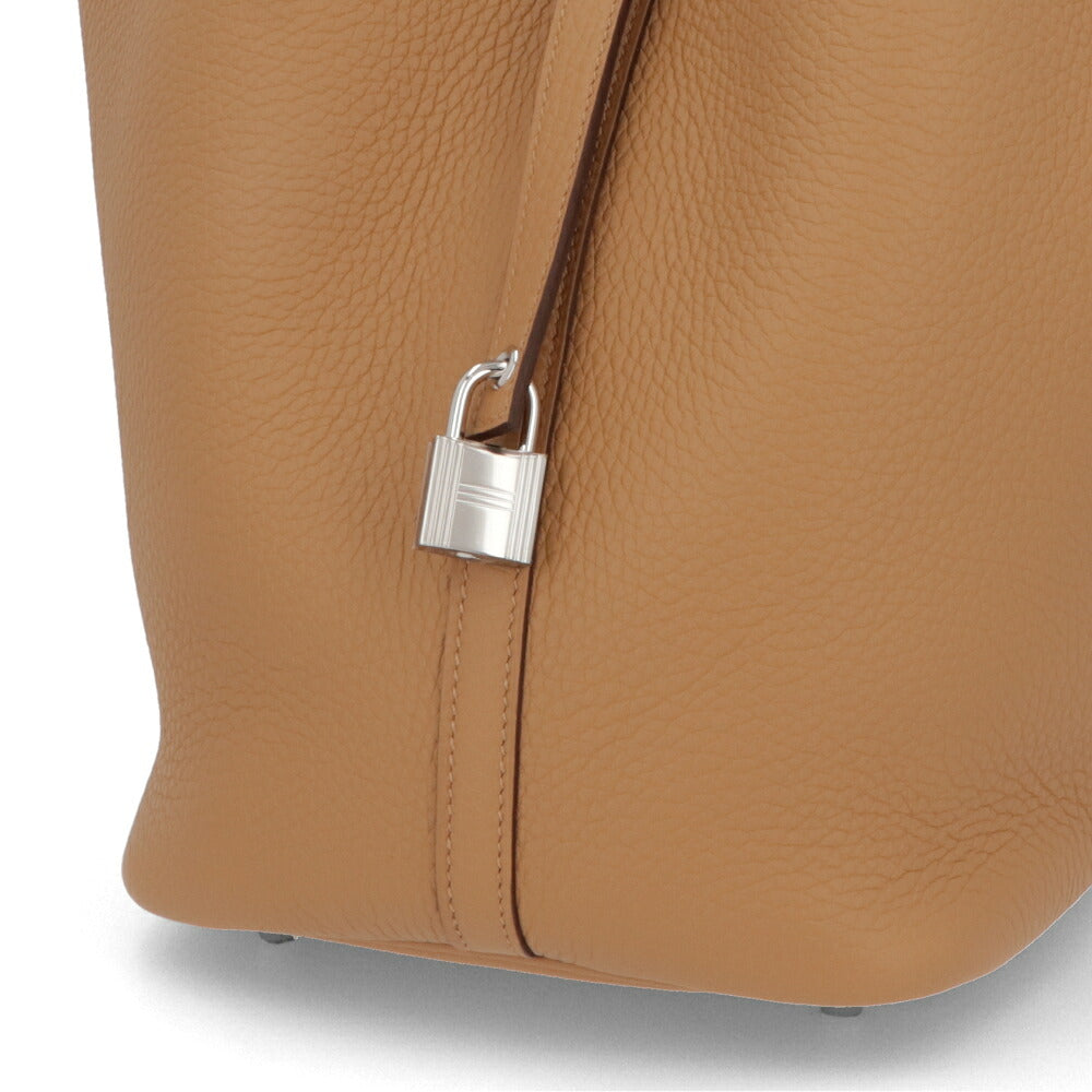 HERMES エルメス レディース バッグ ピコタンロック MM (22) ベージュ系 シルバー金具 トレンチ トリヨンクレマンス K刻印