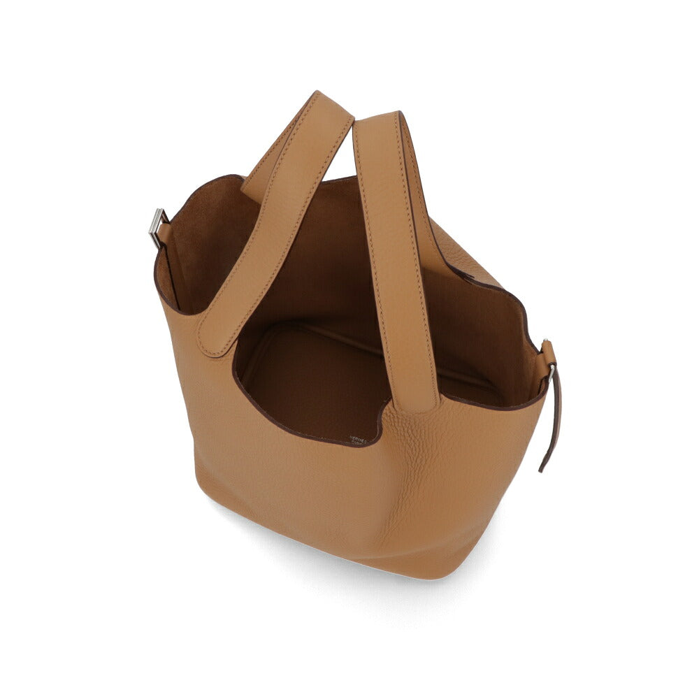 HERMES エルメス レディース バッグ ピコタンロック MM (22) ベージュ系 シルバー金具 トレンチ トリヨンクレマンス K刻印