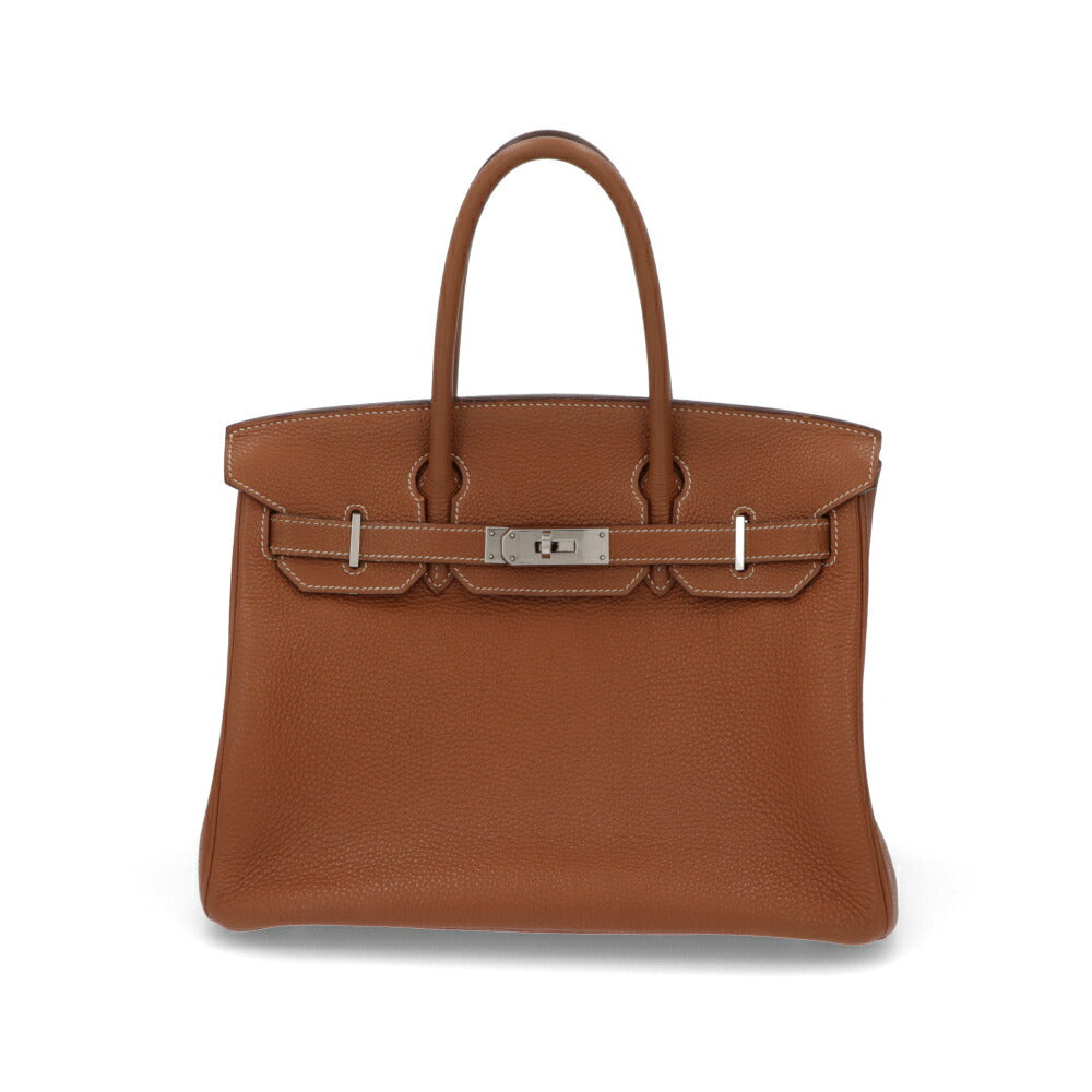 【中古/Bランク】HERMES バーキン 30 ブラウン系 ゴールド ゴールド金具 トゴ □I刻印