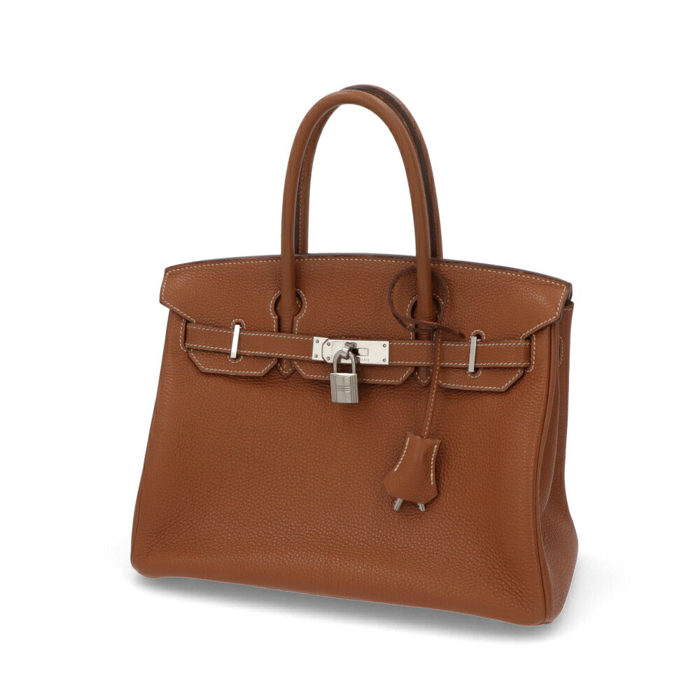 【中古/Bランク】HERMES バーキン 30 ブラウン系 ゴールド ゴールド金具 トゴ □I刻印