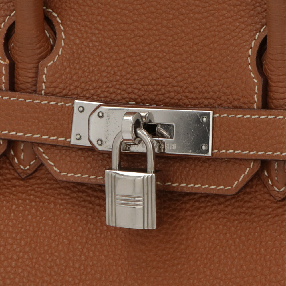 【中古/Bランク】HERMES バーキン 30 ブラウン系 ゴールド ゴールド金具 トゴ □I刻印