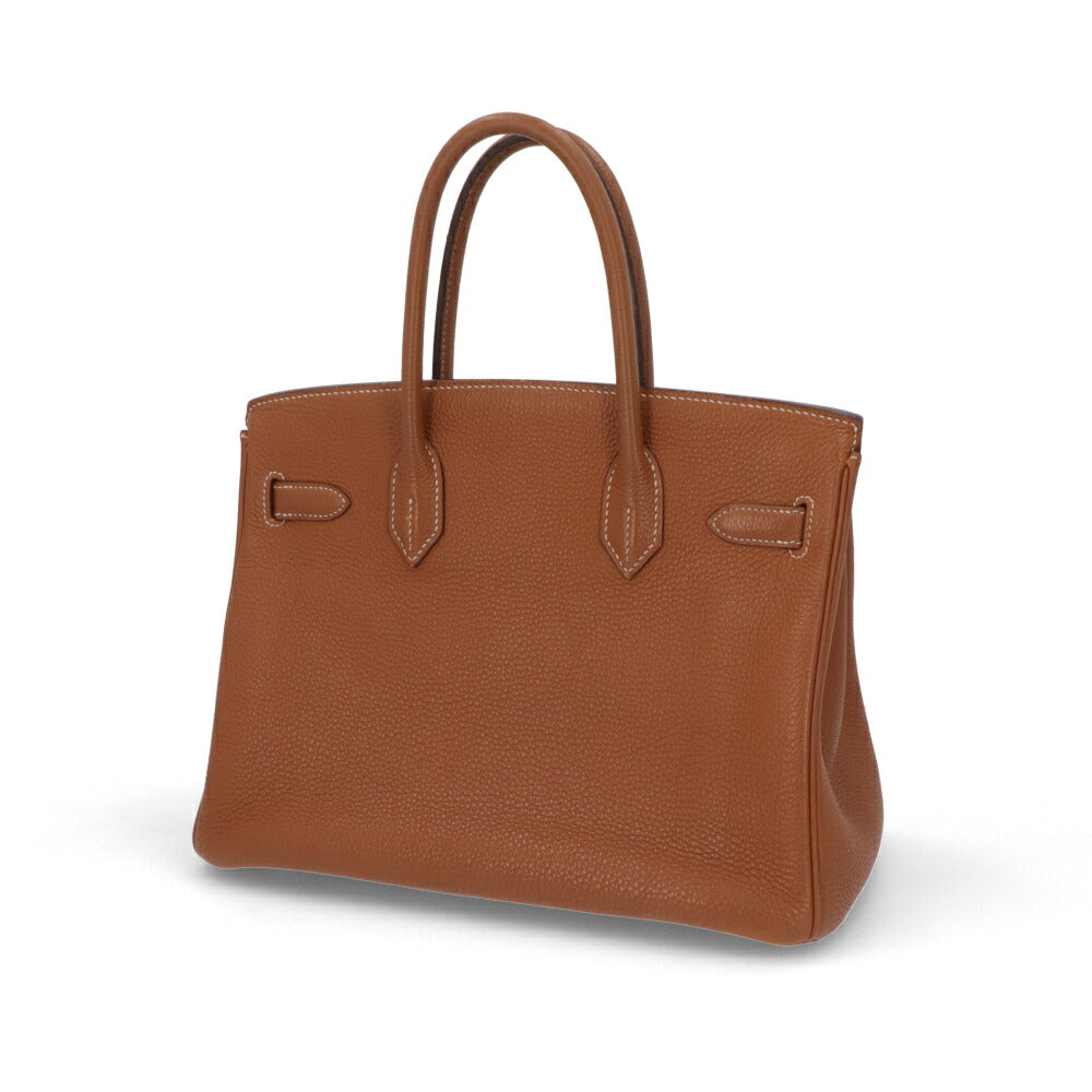 【中古/Bランク】HERMES バーキン 30 ブラウン系 ゴールド ゴールド金具 トゴ □I刻印