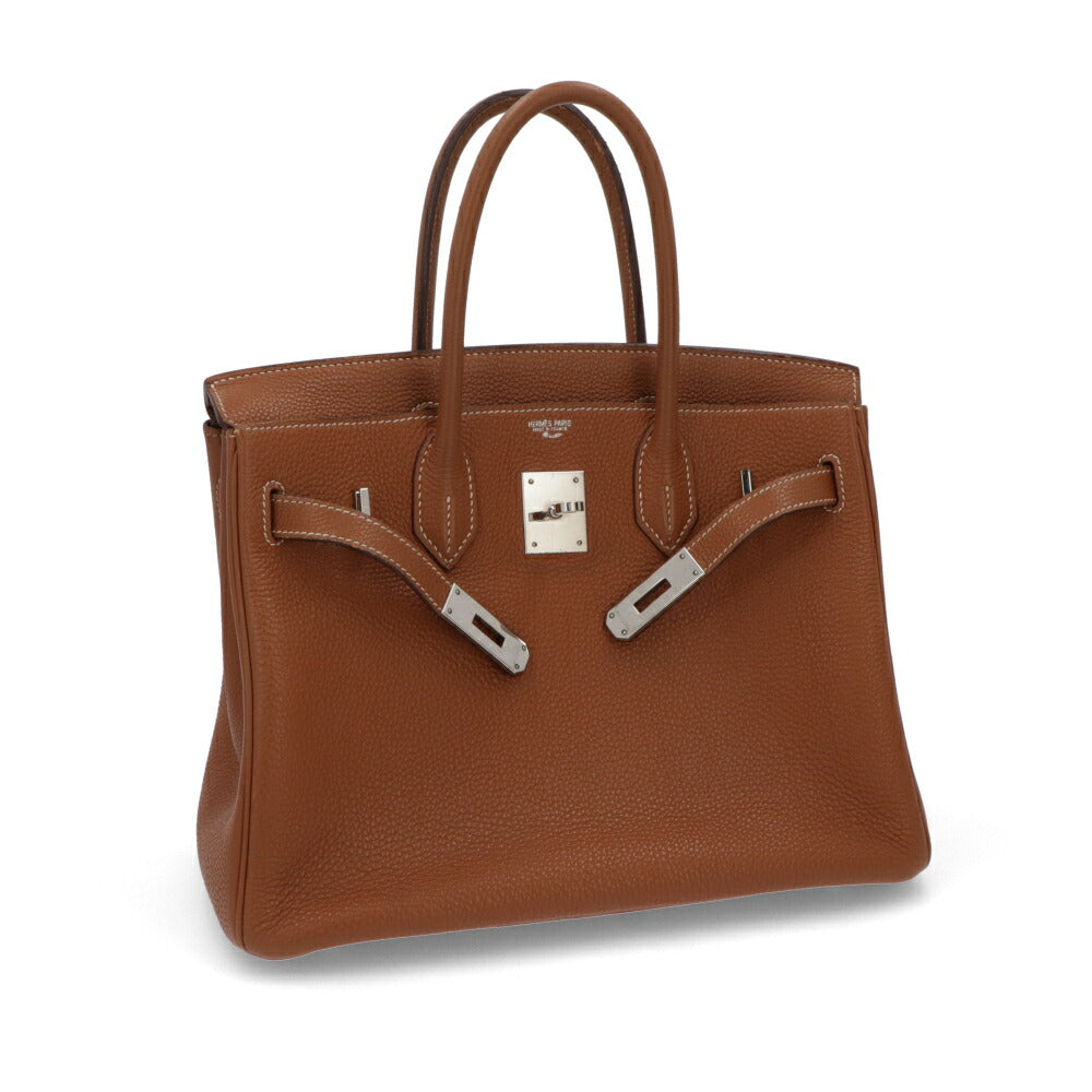 【中古/Bランク】HERMES バーキン 30 ブラウン系 ゴールド ゴールド金具 トゴ □I刻印