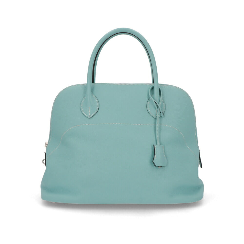 【中古/Bランク】HERMES ボリードリラックス35 ライトブルー系 ブルーアトール エプソン T刻印