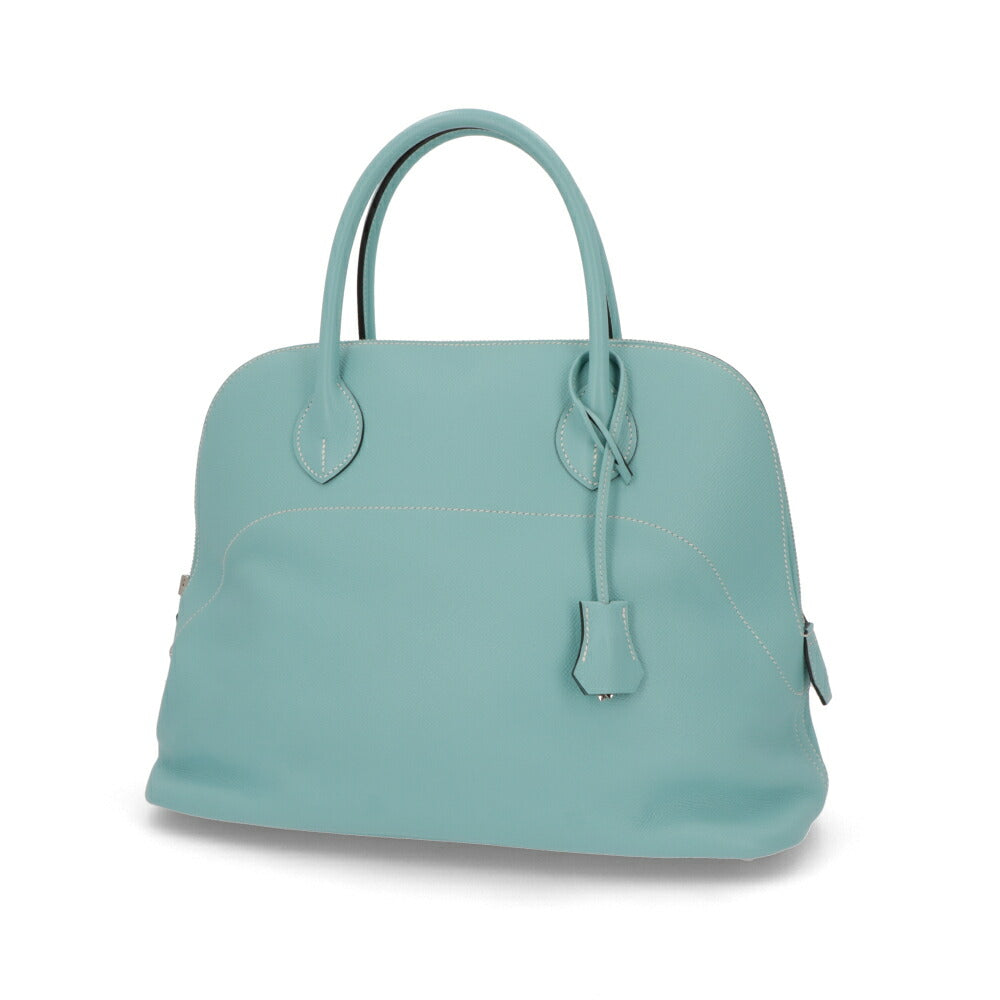 【中古/Bランク】HERMES ボリードリラックス35 ライトブルー系 ブルーアトール エプソン T刻印