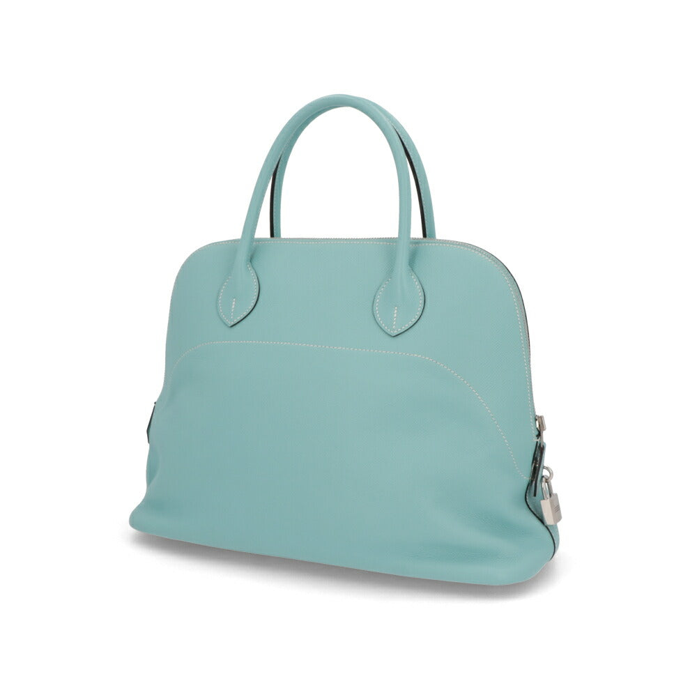 【中古/Bランク】HERMES ボリードリラックス35 ライトブルー系 ブルーアトール エプソン T刻印