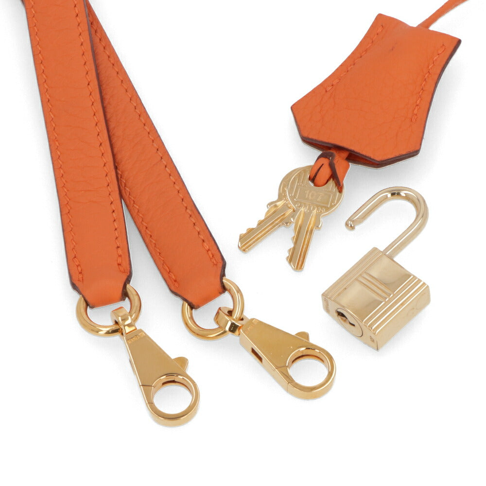 【中古/Bランク】HERMES ボリード 35 オレンジ系 トリヨンクレマンス □G刻印