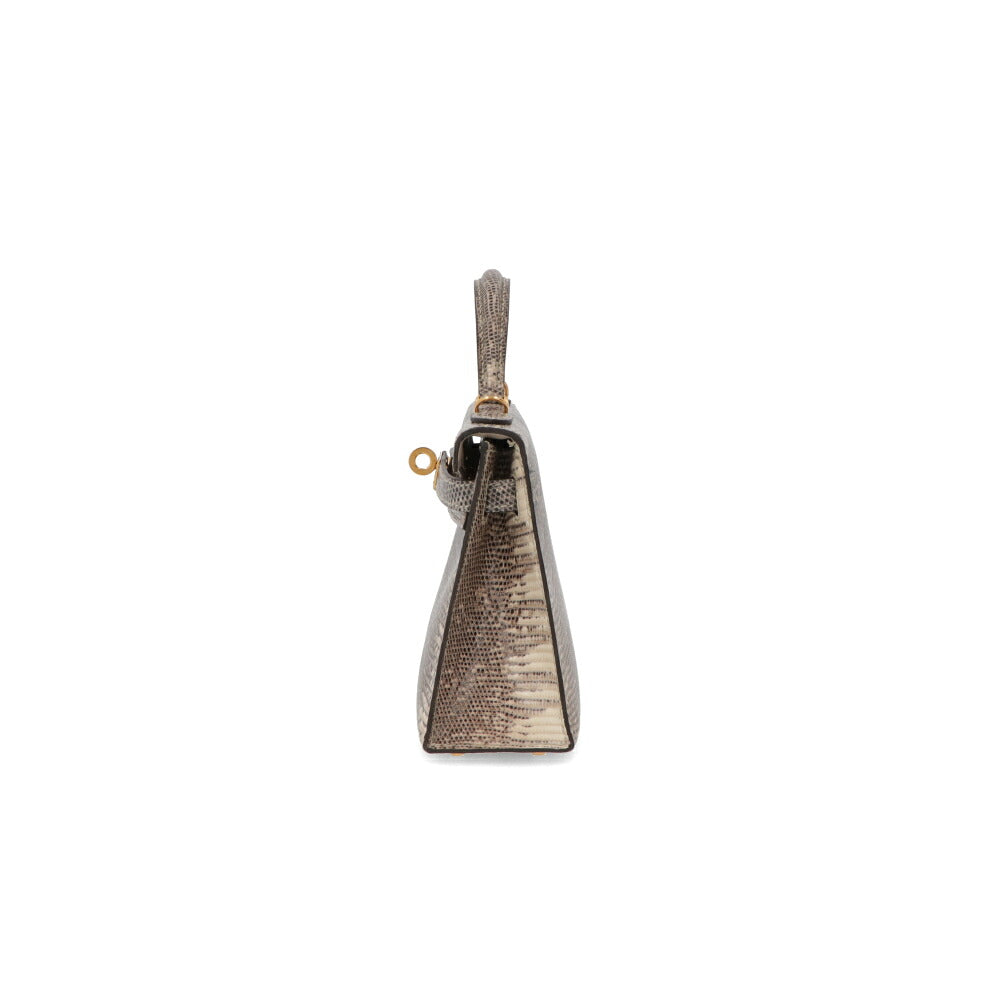 【中古/新品同様】 HERMES エルメス レディース バッグ ミニケリー リザード リザード U刻印