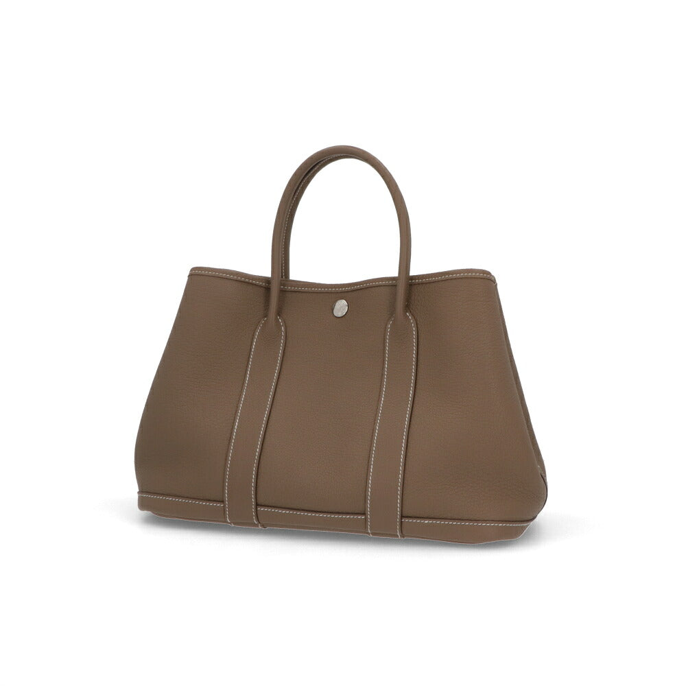 【中古/Aランク】 HERMES エルメス レディース バッグ ガーデンパーティTPM エトゥープ グレー系 トゴ □Ｎ刻印