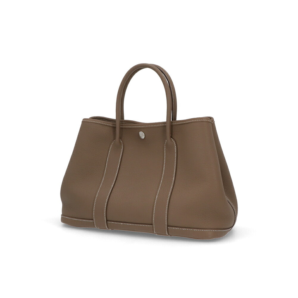 【中古/Aランク】 HERMES エルメス レディース バッグ ガーデンパーティTPM エトゥープ グレー系 トゴ □Ｎ刻印