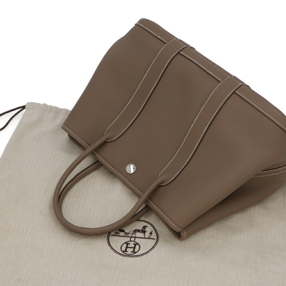 【中古/Aランク】 HERMES エルメス レディース バッグ ガーデンパーティTPM エトゥープ グレー系 トゴ □Ｎ刻印