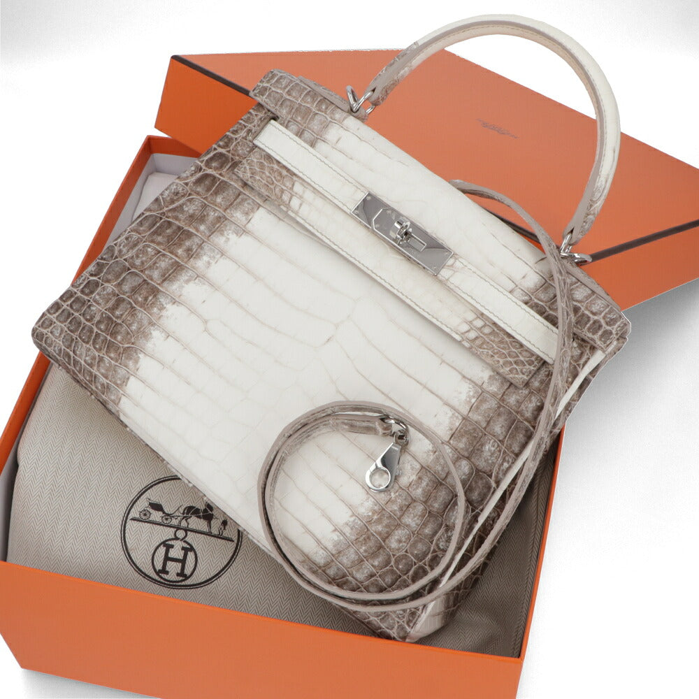 【中古/Aランク】 HERMES エルメス レディース バッグ ケリー28 クロコダイル ニロティカスマット Z刻印