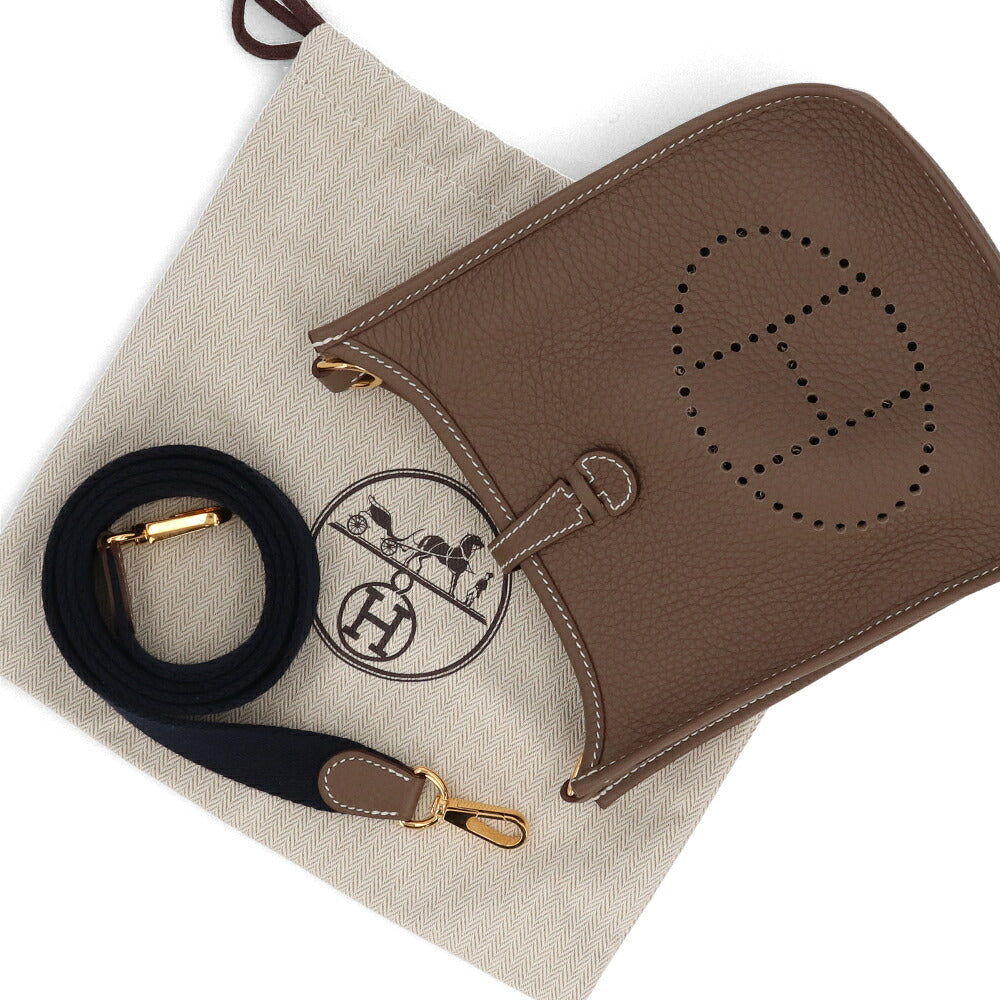 【中古/Aランク】 HERMES エルメス レディース バッグ エヴリン TPM (16) グレー系 ゴールド金具 エトゥープ トリヨンクレマンス T刻印