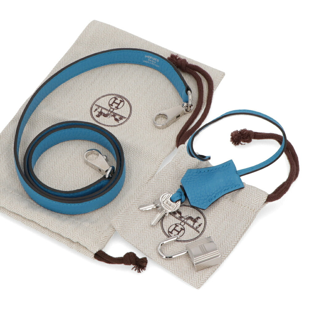 【中古/Aランク】 HERMES エルメス レディース バッグ ボリード31 ブルーザンジバル シルバー金具 トリヨンクレマンス A刻印