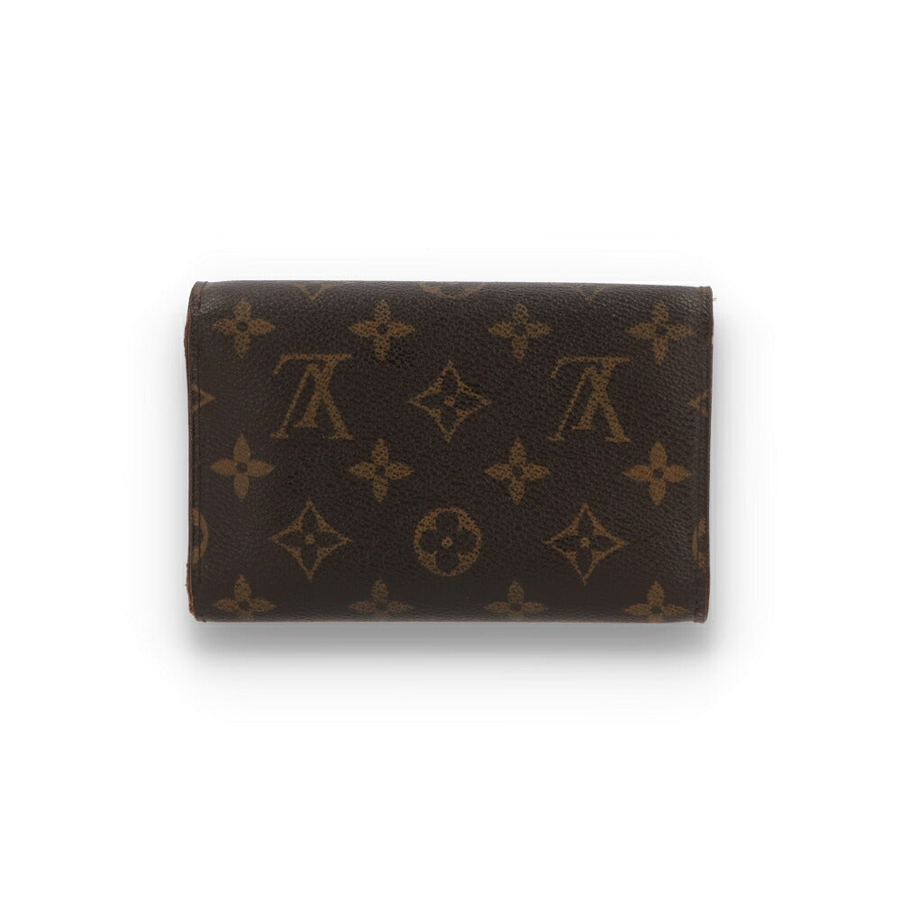 【中古/Cランク】 LOUIS VUITTON ルイ ヴィトン ユニセックス 財布 三つ折り財布 ポルトフォイユ・アレクサンドラ ブラウン系 中古 ヴィンテージ モノグラム 小銭入れ付き M60047