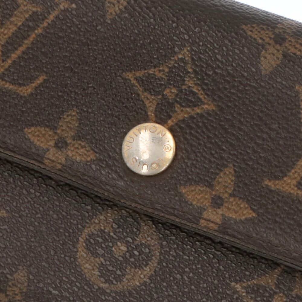 【中古/Cランク】 LOUIS VUITTON ルイ ヴィトン ユニセックス 財布 三つ折り財布 ポルトフォイユ・アレクサンドラ ブラウン系 中古 ヴィンテージ モノグラム 小銭入れ付き M60047