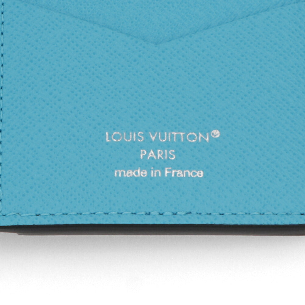【中古/新品同様】LOUIS VUITTON カードケース オーガナイザー・ドゥ ポッシュ Sランク ブルーラグーン モノグラム  M27651