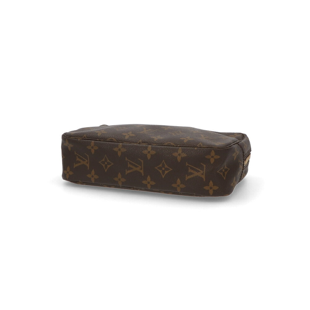 【中古/Bランク】LOUIS VUITTON ルイ ヴィトン ユニセックス クラッチバッグ トゥルース・トワレット23 ブラウン モノグラムキャンバス シリアルあり ヴィンテージ ポーチ M47524