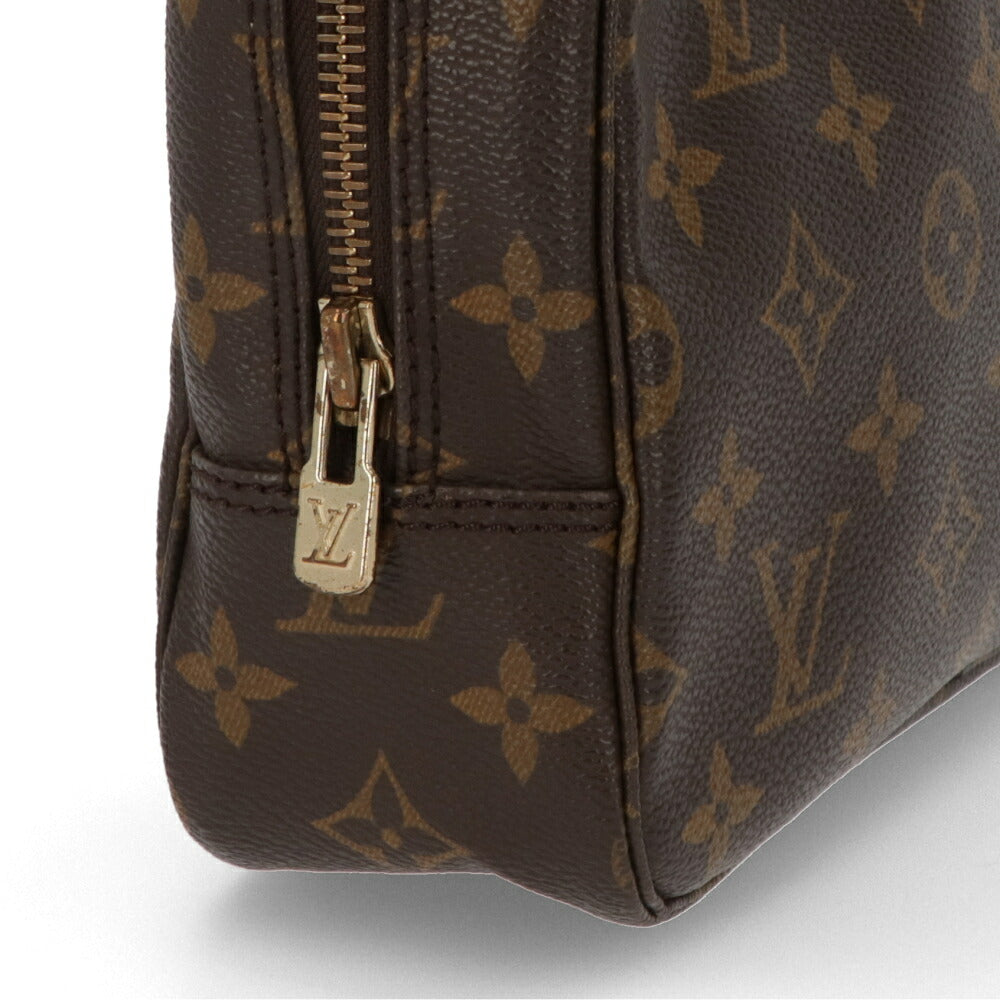 【中古/Bランク】LOUIS VUITTON ルイ ヴィトン ユニセックス クラッチバッグ トゥルース・トワレット23 ブラウン モノグラムキャンバス シリアルあり ヴィンテージ ポーチ M47524