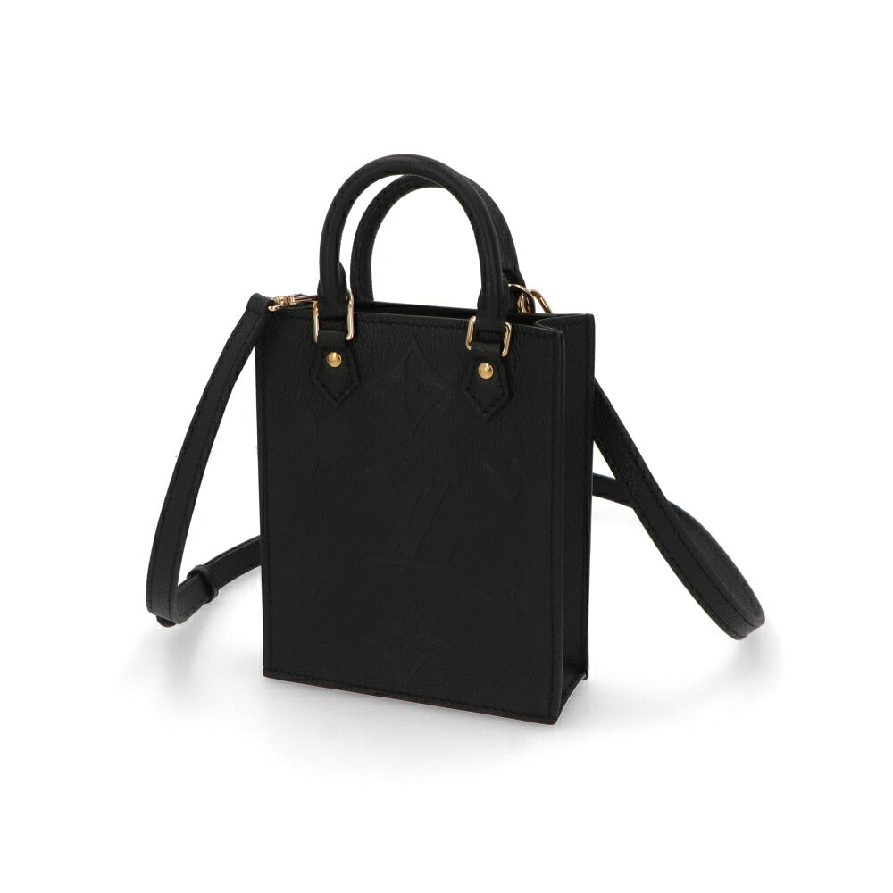 【中古/Aランク】 LOUIS VUITTON ルイ ヴィトン レディース バッグ ショルダーバッグ プティット サックプラ ブラック モノグラムアンプラント 中古 ヴィンテージ ICチップ反応あり M81417