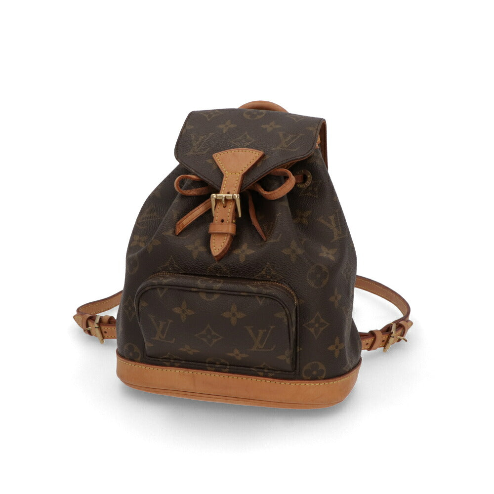 【中古/Bランク】 LOUIS VUITTON ルイ ヴィトン レディース バッグ リュック・デイパック ミニモンスリ ブラウン系 モノグラムキャンバス シリアルあり ミニリュック M51137
