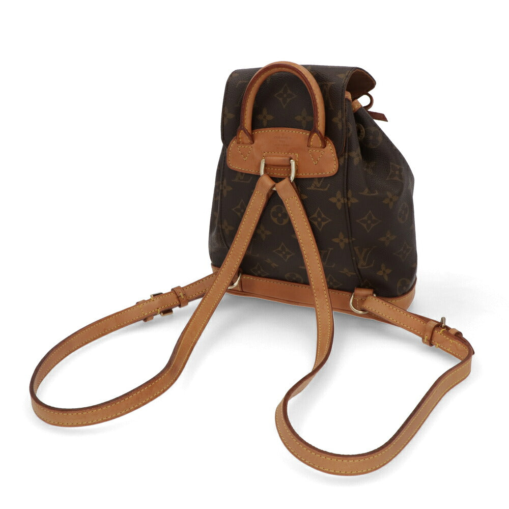 【中古/Bランク】 LOUIS VUITTON ルイ ヴィトン レディース バッグ リュック・デイパック ミニモンスリ ブラウン系 モノグラムキャンバス シリアルあり ミニリュック M51137
