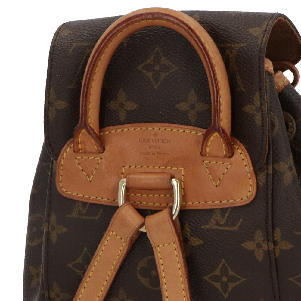 【中古/Bランク】 LOUIS VUITTON ルイ ヴィトン レディース バッグ リュック・デイパック ミニモンスリ ブラウン系 モノグラムキャンバス シリアルあり ミニリュック M51137
