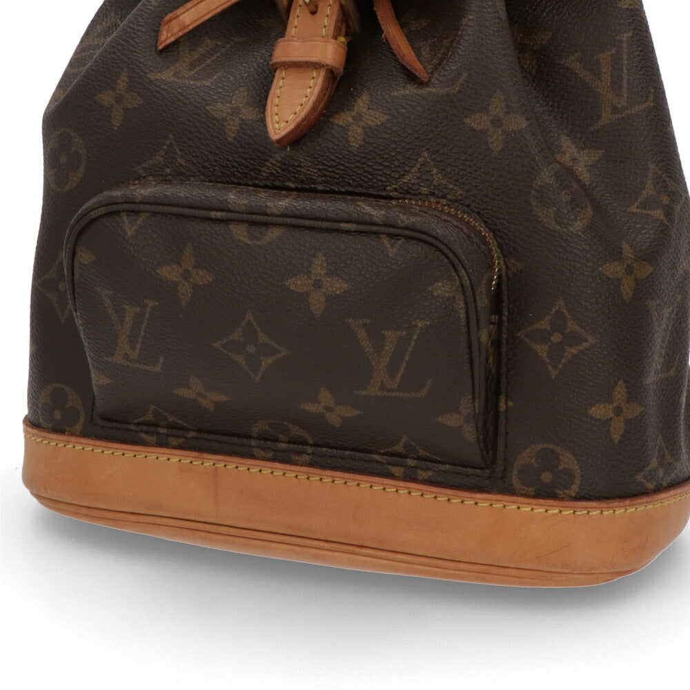 【中古/Bランク】 LOUIS VUITTON ルイ ヴィトン レディース バッグ リュック・デイパック ミニモンスリ ブラウン系 モノグラムキャンバス シリアルあり ミニリュック M51137