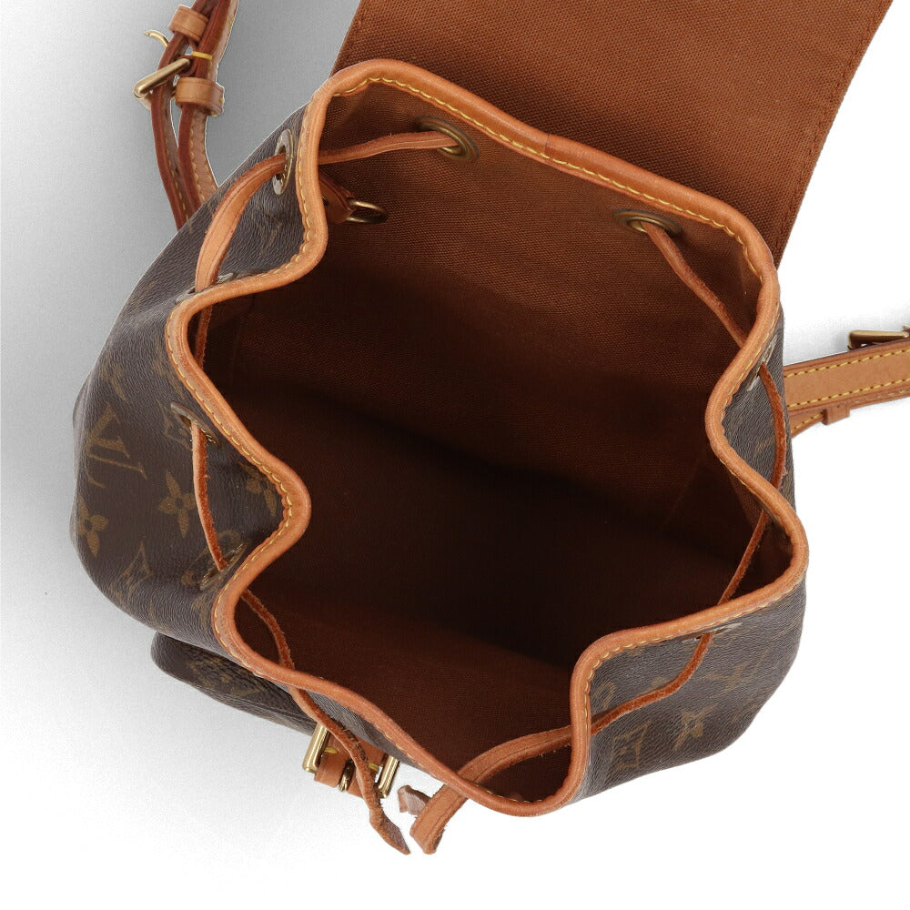 【中古/Bランク】 LOUIS VUITTON ルイ ヴィトン レディース バッグ リュック・デイパック ミニモンスリ ブラウン系 モノグラムキャンバス シリアルあり ミニリュック M51137