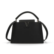 【中古/Aランク】 LOUIS VUITTON ルイ ヴィトン レディース バッグ ハンドバッグ カプシーヌMM ブラック トリヨンレザー シリアルあり ヴィンテージ M42242