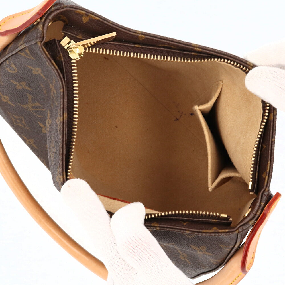 【中古/ABランク】 LOUIS VUITTON ルイ ヴィトン レディース バッグ ショルダーバッグ ルーピングMM ブラウン系 モノグラムキャンバス シリアルあり ハンドバッグ ヴィンテージ M51146