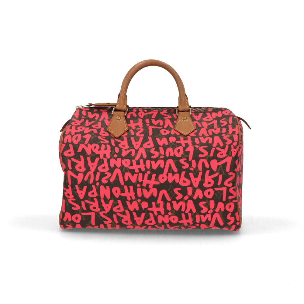 【中古/Aランク】 LOUIS VUITTON ルイ ヴィトン レディース バッグ ハンドバッグ スピーディ30 モノグラム グラフィティ ブラウン×フューシャピンク ボストンバッグ 総柄 M93704