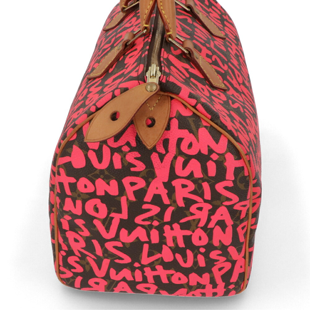 【中古/Aランク】 LOUIS VUITTON ルイ ヴィトン レディース バッグ ハンドバッグ スピーディ30 モノグラム グラフィティ ブラウン×フューシャピンク ボストンバッグ 総柄 M93704