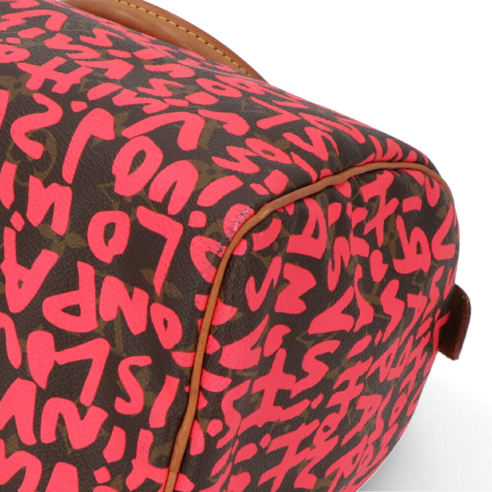 【中古/Aランク】 LOUIS VUITTON ルイ ヴィトン レディース バッグ ハンドバッグ スピーディ30 モノグラム グラフィティ ブラウン×フューシャピンク ボストンバッグ 総柄 M93704