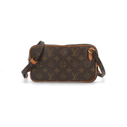 【中古/Bランク】 LOUIS VUITTON ルイ ヴィトン レディース バッグ ショルダーバッグ ポシェット・マルリーバンドリエール ブラウン系 モノグラムキャンバス シリアルあり ヴィンテージ M51828