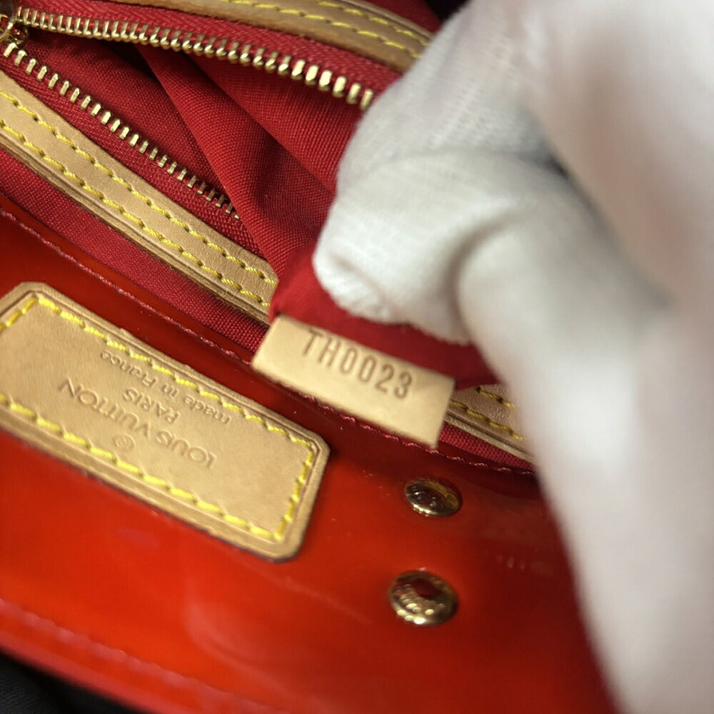 【中古/ABランク】 LOUIS VUITTON ルイ ヴィトン レディース バッグ ハンドバッグ モノグラムヴェルニ リードPM オレンジレッド系 エナメルカーフ シリアルあり ヴィンテージ M91088