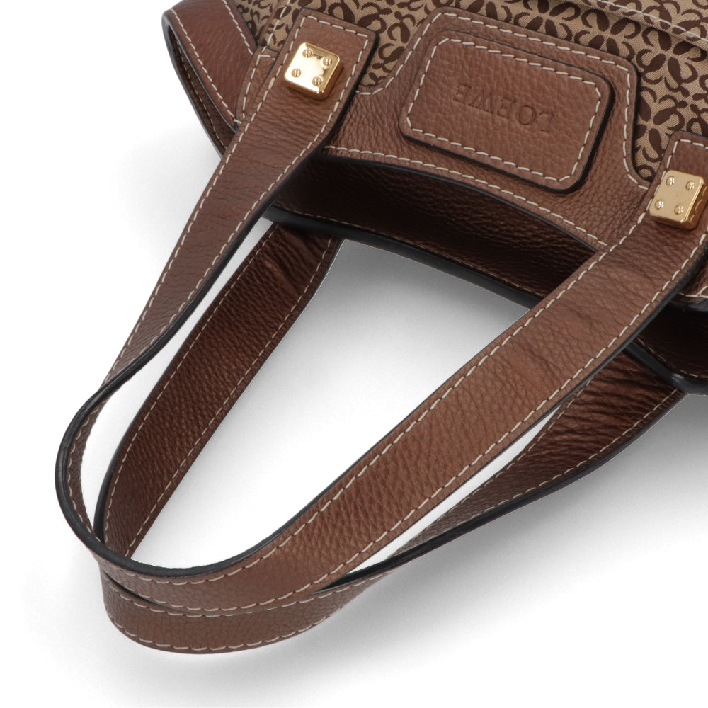 【中古/ABランク】LOEWE ロエベ レディース バッグ ハンドバッグ アナグラム ニューロード ブラウン系 キャンバス モノグラム