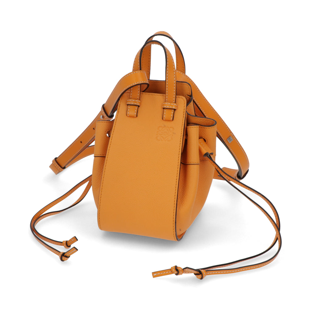【中古/ABランク】LOEWE ロエベ レディース バッグ ショルダーバッグ ハンモックドローストリングバッグ オレンジ カーフ 巾着バッグ 31412V07