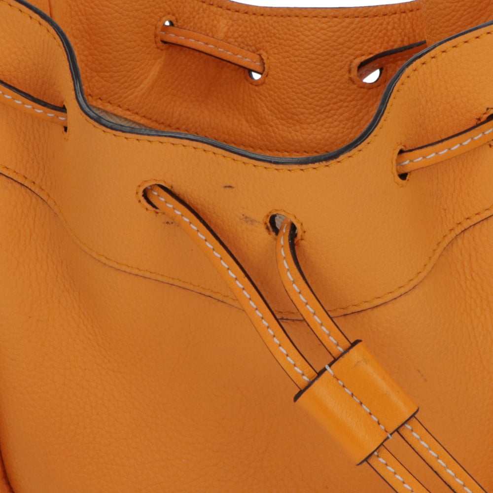 【中古/ABランク】LOEWE ロエベ レディース バッグ ショルダーバッグ ハンモックドローストリングバッグ オレンジ カーフ 巾着バッグ 31412V07