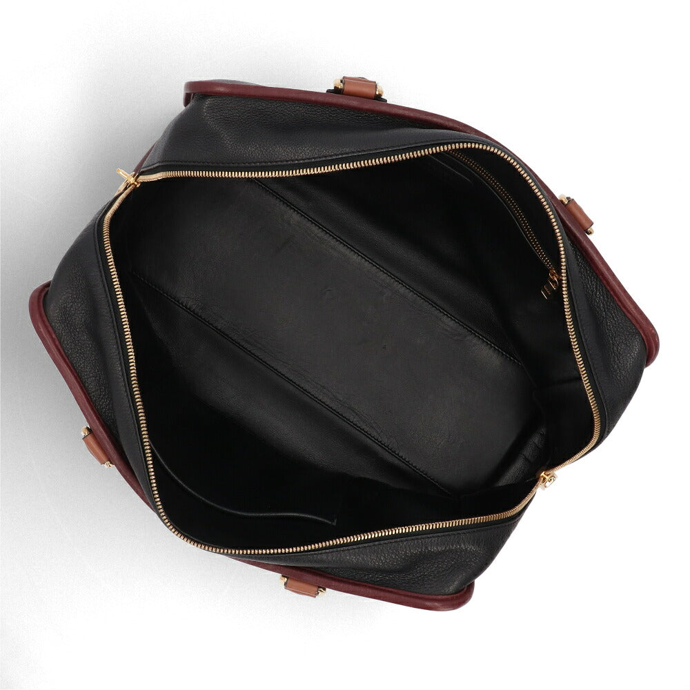 【中古/Bランク】 LOEWE ロエベ レディース バッグ ハンドバッグ アマソナ36 ブラック×ブラウン系 カーフレザー シリアルあり ヴィンテージ Amazona 36 011207 Ha