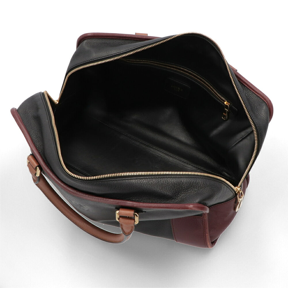 【中古/Bランク】 LOEWE ロエベ レディース バッグ ハンドバッグ アマソナ36 ブラック×ブラウン系 カーフレザー シリアルあり ヴィンテージ Amazona 36 011207 Ha