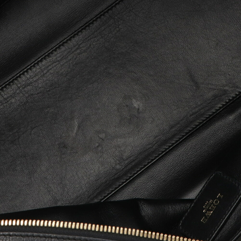 【中古/Bランク】 LOEWE ロエベ レディース バッグ ハンドバッグ アマソナ36 ブラック×ブラウン系 カーフレザー シリアルあり ヴィンテージ Amazona 36 011207 Ha