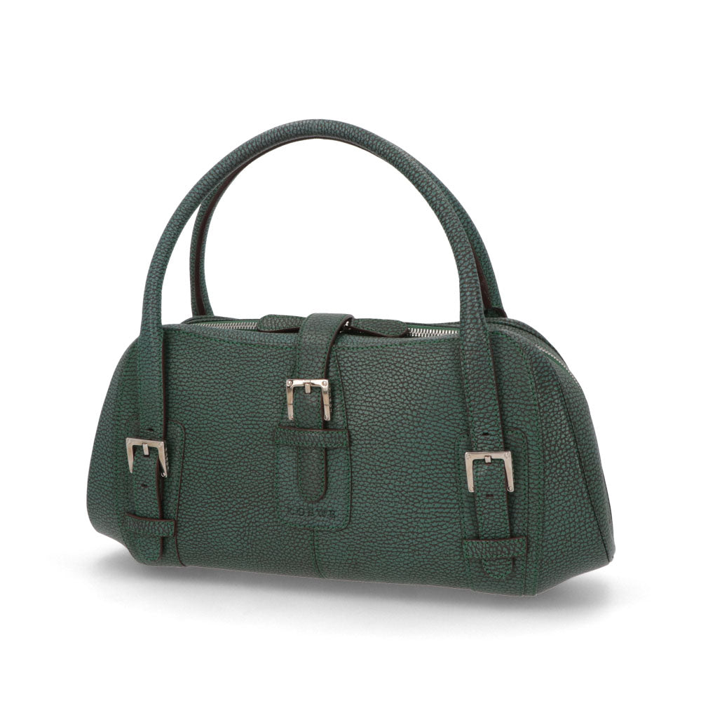 【中古/Aランク】 LOEWE ロエベ レディース バッグ ハンドバッグ センダ グリーン レザー シリアルあり ヴィンテージ